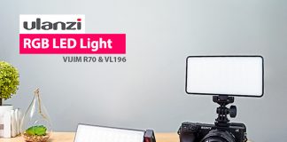 Una luce portatile dimmerabile che sta in una mano! I faretti LED RGB Ulanzi