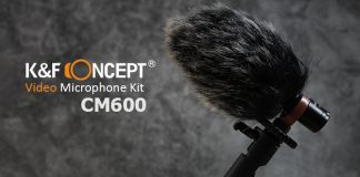 Un microfono esterno per iniziare: K&F Concept CM600  – Kit per fotocamere e smartphone
