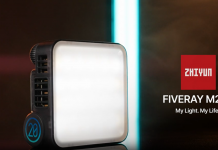 Zhiyun Fiveray M20C: faretto Led 20w RGB. Portatile e magnetico